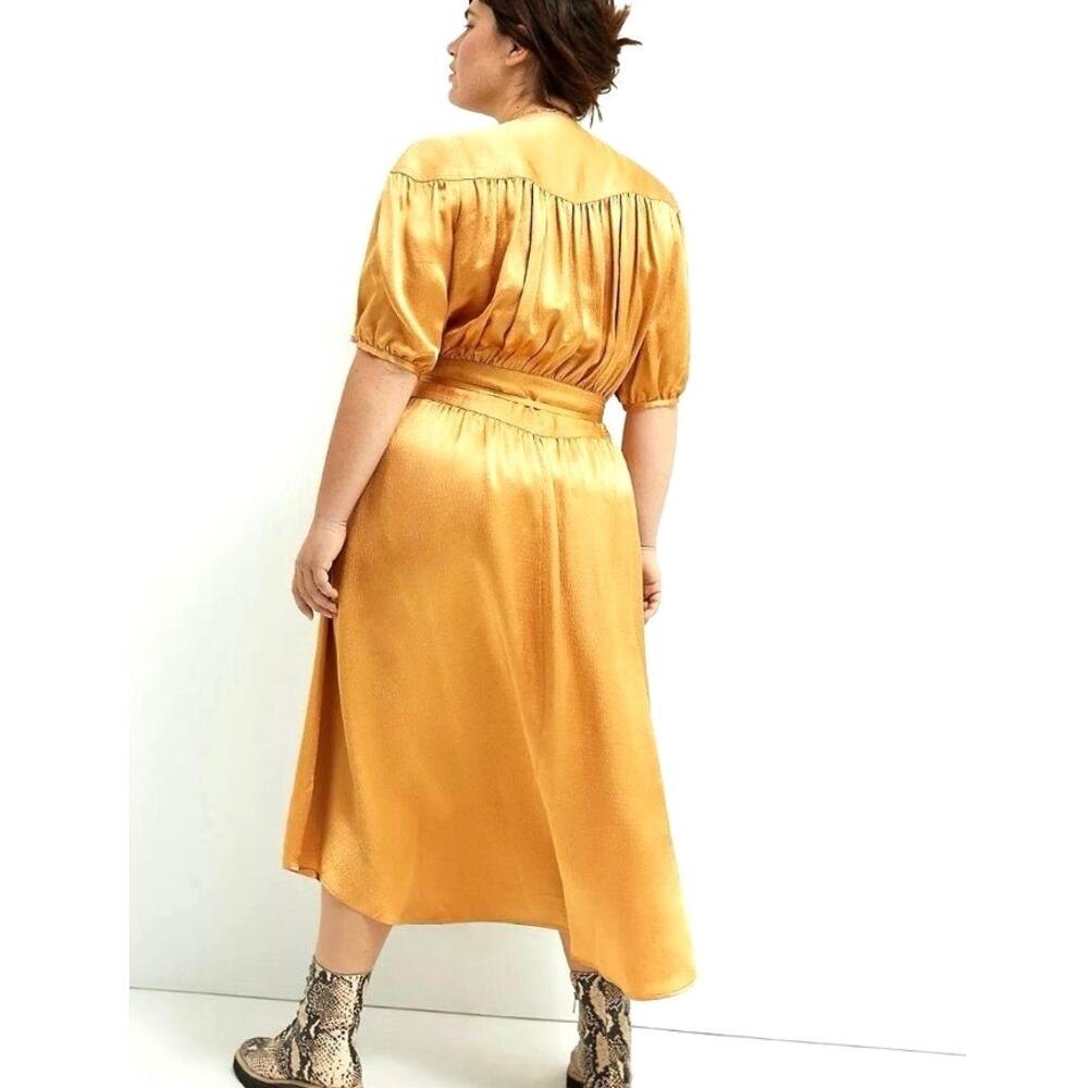 Anthropologie Maeve Gold Midi Dress - Picture 3 of 14